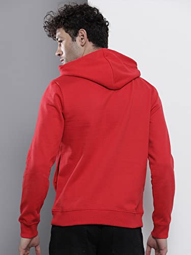Image of The Indian Garage Co Men Regular Fit Typography Overhead Hooded Sweatshirt