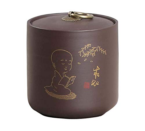 Black Temptation Jarra de té sellada Caddy Accesorios de Lata de té de cerámica Café, A03
