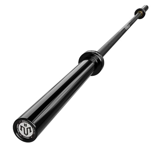 Mikolo 7ft Olympic Barbell, Barbell for Weightlifting and Powerlifting 45lb, Olympic Bar for 1500lbs Capacity, Weight Bar Fit 2” Standard Weights