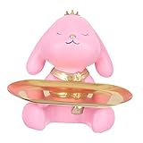 FIGURINE LAPIN DE PÂQUES : le plateau de rangement a une forme de lapin, a à la fois praticité et esthétique pour la maison.
