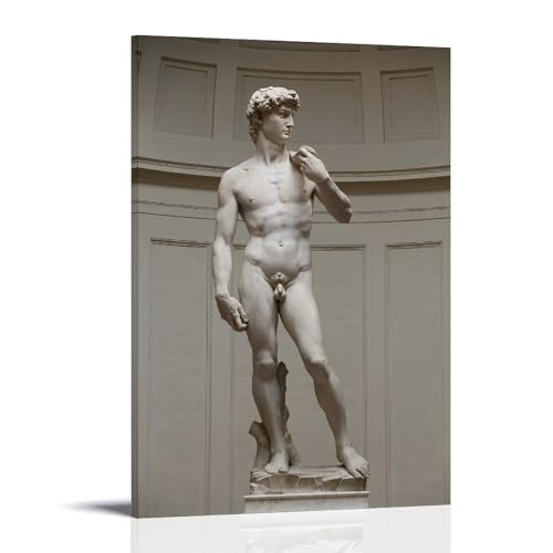 Cadeaux artistiques avec le poster David de Michel-Ange, peinture murale sur toile
