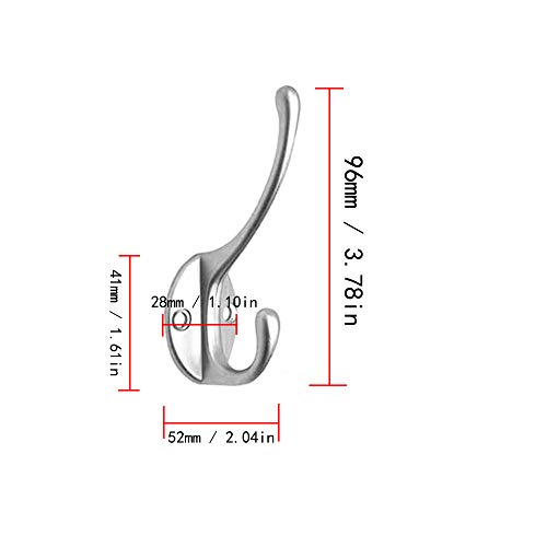LEZED Ganci in Lega di Zinco Appendiabiti da Porta...