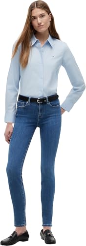 Tommy Hilfiger Damen Jeans Hose Como Skinny Fit, Blau (Nos Mid Blue), 30W/24L – Ansicht 4