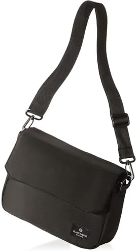 （10:30時点） [BLUE SINCERE] ショルダーバッグ メンズ ７ポケット 磁気 防止 RFID 軽量 スキミング防止 斜めがけ ワンショルダー カバン キャンバス / SHB1 (ブラック)