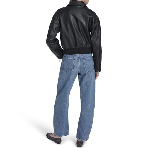 Image of Levi's Women's Faux Leather Bomber With Laydown Collar