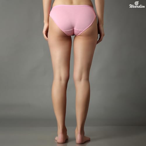 Image of Wearslim Premium Women Soft and Comfortable Women's Cotton Bikini No Show Panty | Ladies Invisible Breathable Briefs Soft Stretch Hipster Underwear
