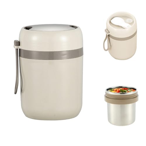 Chiquieray Food Flask for Hot Food, 500ML Soup Container with Spoon, Insulated Food Jar