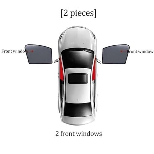 Tendine Parasole Auto Tendine parasole magnetiche Per Benz Classe A W169 2004-2012, 180-200 mm Tenda parasole(2PCS Front)