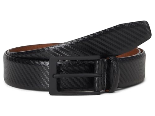 Johnston & Murphy Men's Diagonal Embossed Belt
