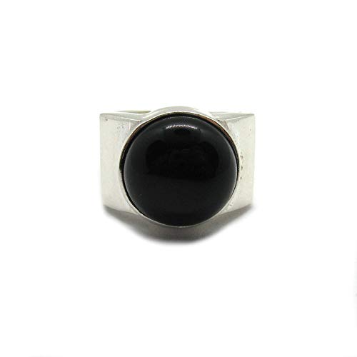 Bague homme argent et onyx noir 15mm : fini les bijoux ternes qui manquent de caractère