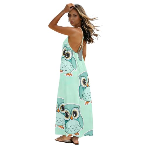 Robe d'été bleu sarcelle légère pour les vacances et soirées en terrasse dos nu