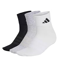 adidas Unisex Thin&Light Sportswear Ankle Socks 3 Pair Pack, medium grey heather/white/black, 40-42 – Ansicht 5