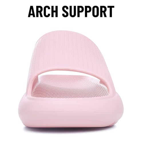 Image of Comwarm Cloud Slide Sandals for Women Men Ultra Comfort Recovery Pillow Slippers Soft Summer Beach Shoes with Low Arch Support