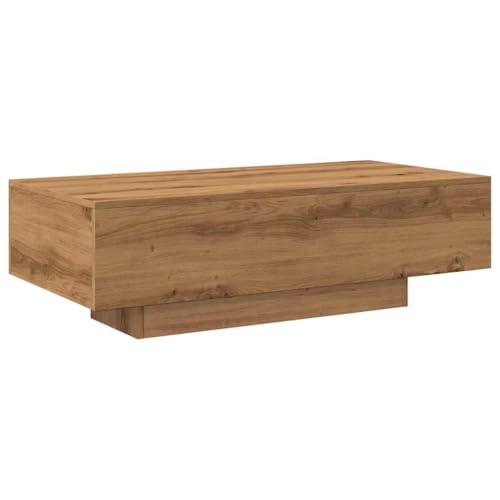 vidaXL Table Basse chêne Artisanal 100x49,5x31 cm Bois d'ingénierie