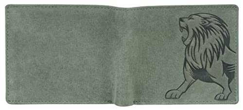 URBAN FOREST Leo Vintage Green Leather Wallet for Men
