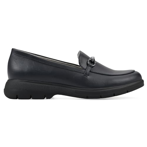 Image of CLIFFS BY WHITE MOUNTAIN Women's Flow Cushioned Lug Sole Loafer Flat