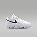 Air Jordan Jordan 1 Low Cleat GS BigKid Sneaker's, White/Black/Black, Size 4