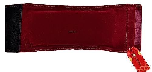 UAPAN Brass Ghungroo Ankle Bells Velvet 3 line Pad for Classical Kathak Dance with Adjustable Strap (Maroon,60 Bells)