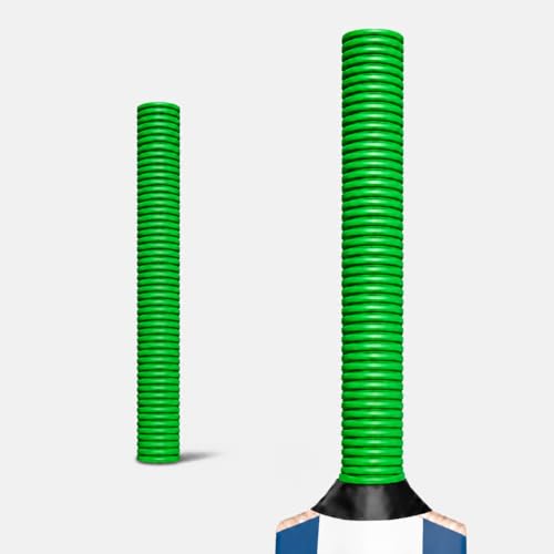 Image of Professional Cricket Bat Handle Semi Coil Grips with Better Shock Absorption | Cricket Accessories Bat Handle Grips, Pack of 1 (Green)