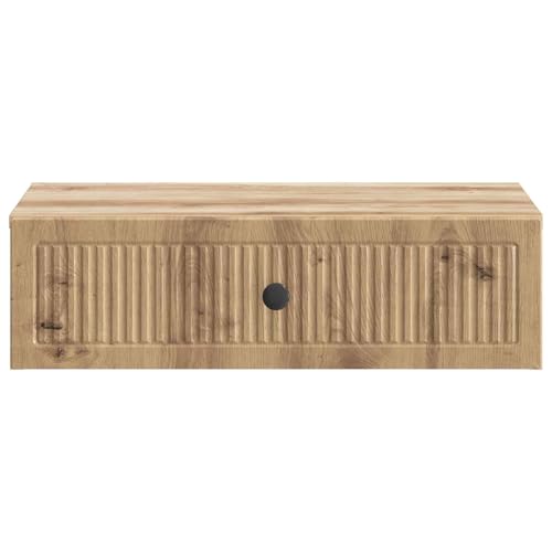 Console murale chêne Artisan pour optimiser les petits coins - 6