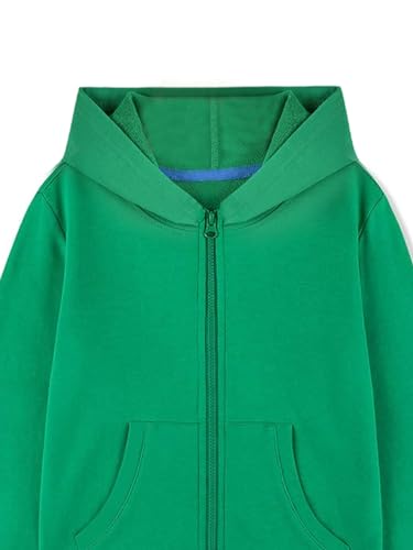 Image of HILEELANG Boy Hoodie Sweatshirt Zip-Up Cotton Casual Pocket Jacket Spring Fall Clothes