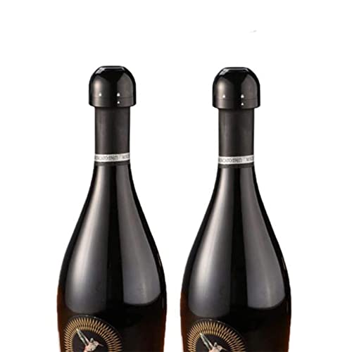 [2 Pack] Tapón de Champagne con Bomba de Vacío, Mini Tapón de Botella para Mantener el Vino Fresco Cover