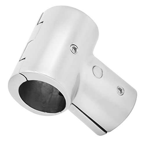 Stainless Steel Tee Connector, Connecting Pipe Fittings Boat Tee Connector Boat 3 Way Fittings Tube for Boat for Kayaks(25MM)