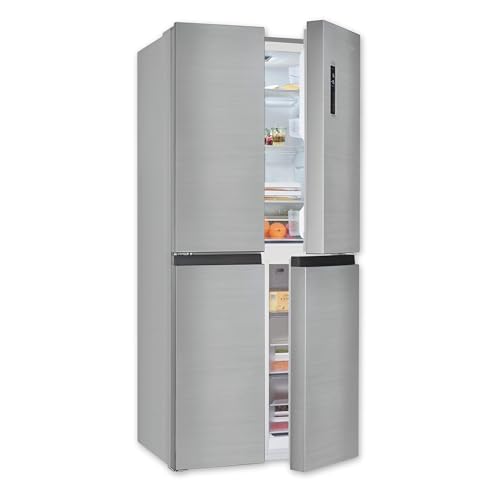Frigorífico americano - EXQUISIT MD425-150-040C, No Frost, Altura 1800 mm, Inoxlook, Entrega en Domicilio