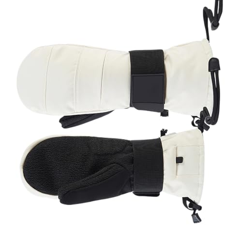 Guantes de invierno para moto con forro polar y pantalla táctil para hombre