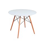 mesa redonda madera 100 cm Comodidad garantizada. El material de su respaldo y la firmeza de las patas la hacen una silla realmente cómoda y acogedora.