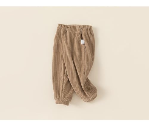 Toddler Boys Girls Cotton Casual Solid Wool Ball Pockets Pants Athletic Fall Winter Padded Leisure Jogger Sweatpants2