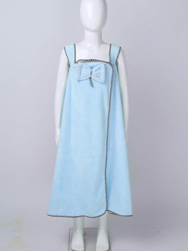 JEYPINMI Kids Girls Spa Wrap Towels Bathrobe Absorbent Bathing Coveups Beach Swim Cover Up Shower Wrap3