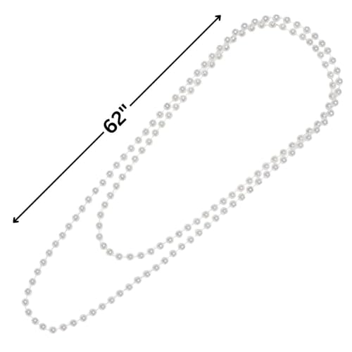 Classic Faux Pearl Necklace, 62" (1 Count) - Luxurious Style & High-Quality Accessory, Perfect for Fashion-Forward Ladies2