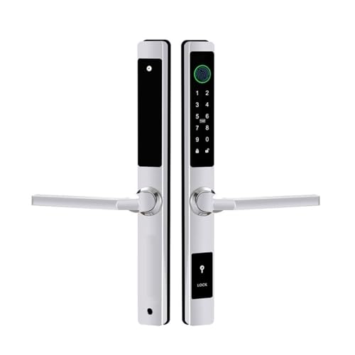 Serrure connectée pour porte coulissante résolvant l'oubli des clés de maison