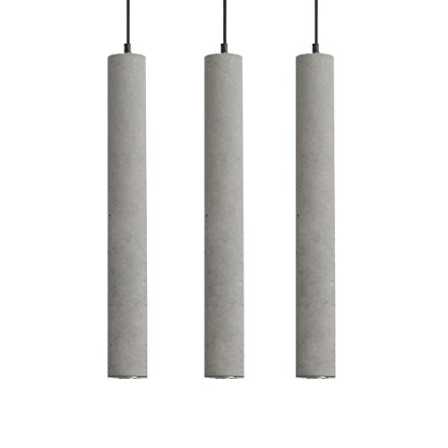 Lustre LED suspendu en ciment ZH1YFD style industriel pour chambre