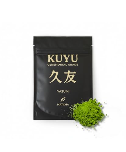 KUYU Matcha – Ceremonial Grade aus Japan, 30g | Premium Grüner Tee Pulver aus Kagoshima | Frisch vermahlen für Matcha Latte, Koicha & Usucha | Hochwertiger japanischer Tee