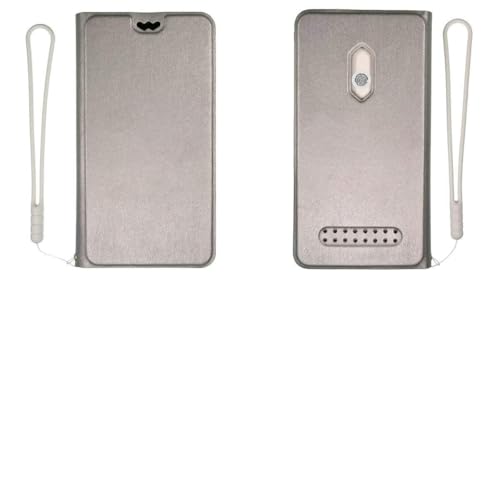 Oujietong Ojtong Funda para Lenovo Z6 Youth Edition Anillo de protección de Silicona + Funda con Tapa abatible Case Cover Plata