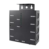 Durlo Bezprzewodowy rozdzielacz DMX, 8-drożny rozdzielacz optyczny DMX512, wzmacniacz sygnału oświetlenia scenicznego do sterowania oświetleniem, konsola sceniczna, impreza, DJ, klub, dyskoteka, KTV