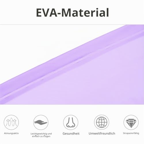 UNIQUEBELLA Regenmantel Eva Travel Transparent Regenponcho Regen Zubehör für Damen und Herren Regenbekleidung Regencape Regenjacke Wasserdicht für Wandern Radfahren Camping und Reisen