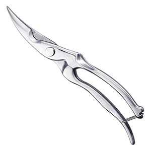 BESTonZON Keukenschaar, roestvrij staal, gevogelteschaar, huishoudschaar, multifunctionele levensmiddelschaar voor kippenbotten, gevogelte, vis, vlees, groenten