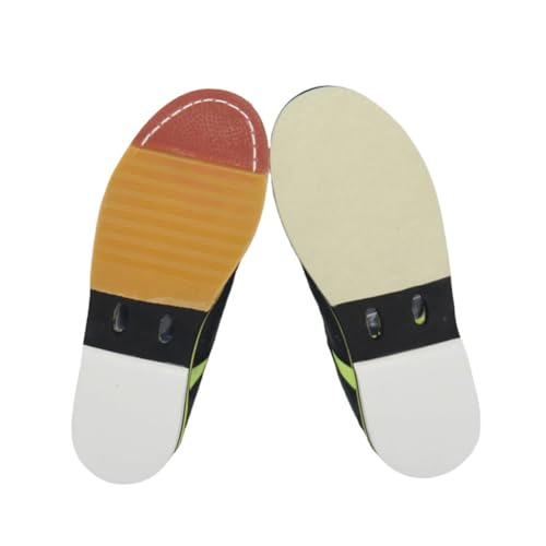 Mens Bowling Shoes, Low Top Casual Beginner Bowling Training Shoes Comfortable Leather Indoor Outdoor Non Slip Bowls Sneakers4