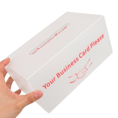 Caja para tarjetas de visita expositora transparente plástica para redes de networking 4