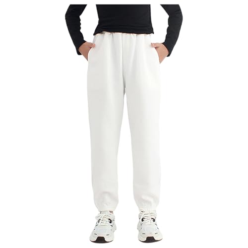 Loyan Unisex Girls Boys Athletic Workout Elastic Waistband Jogger Sweatpants Casual Jogging Trousers