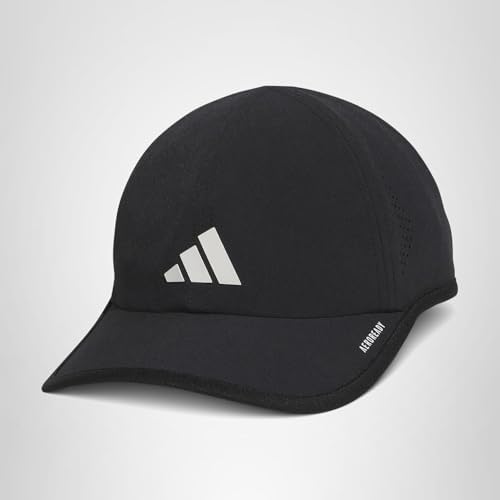 adidas Men's Superlite Hat – Lightweight Moisture-Wicking Cap for Workout and Training, Black/White/3, OSFA — view 7