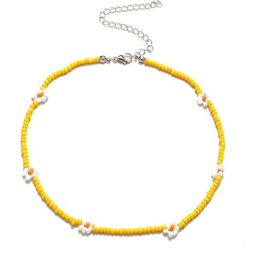 Collier Marguerite en Argent 925 ZZHYGM pour femmes et filles style boho d'été