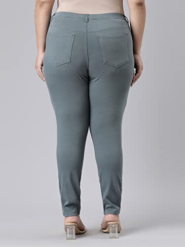 Image of GO COLORS Women Mid Rise Premium Straight Jeans