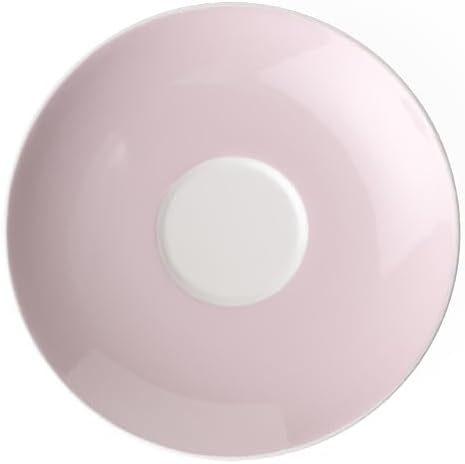 Villeroy & Boch Rose Garden Breakfast Cup, 10 oz, Premium Porcelain, Made in Germany, White/Pink
