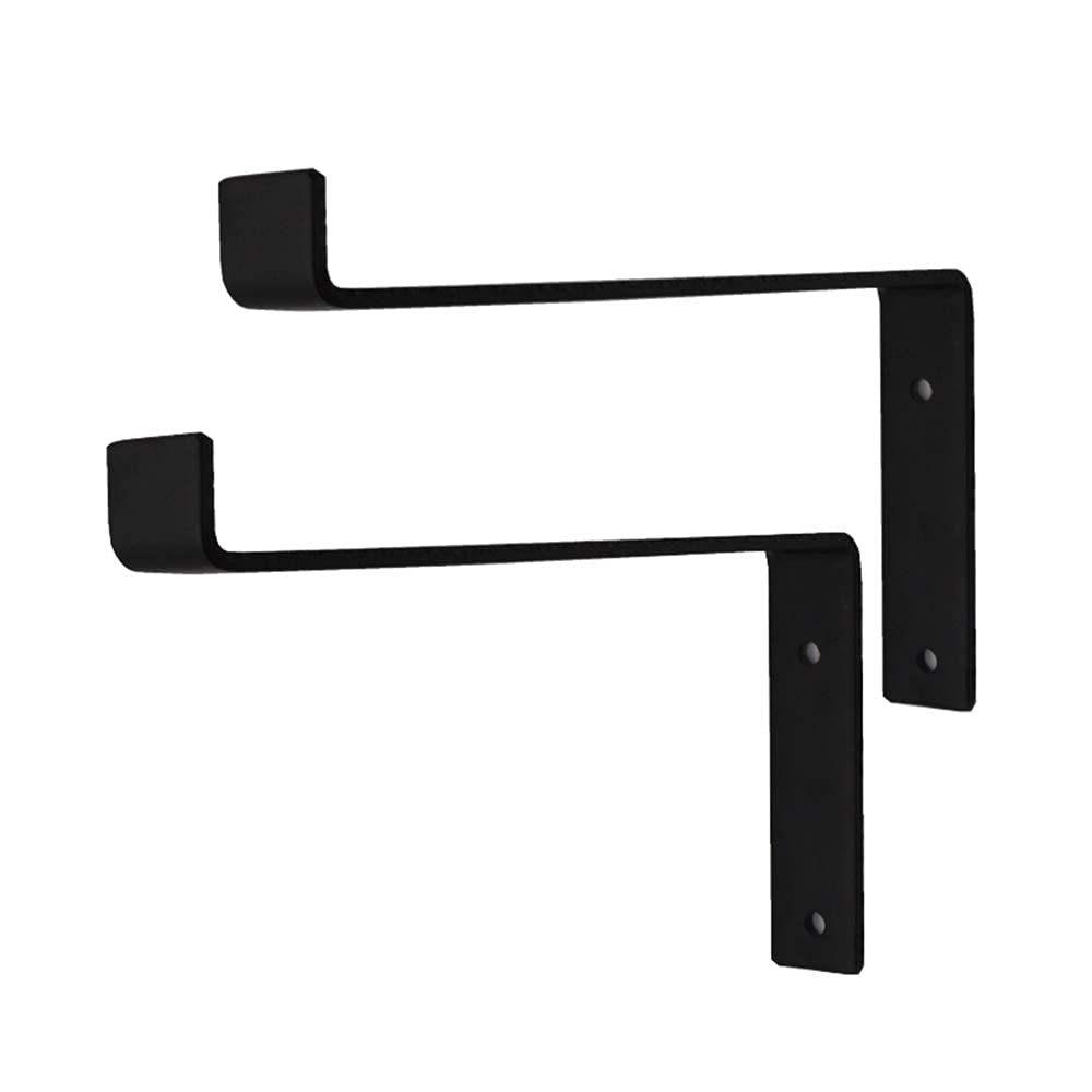 Supports d'étagère en métal pour étagère vintage et étagère rustique fixée au mur