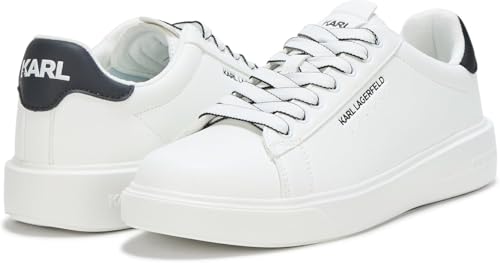 Image of Karl Lagerfeld Mens Lightweight Phylon Sole Faux Leather Sneaker