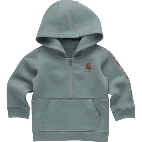 Carhartt Baby & Toddler Boys' Half-Zip Hooded Pullover Sweatshirt